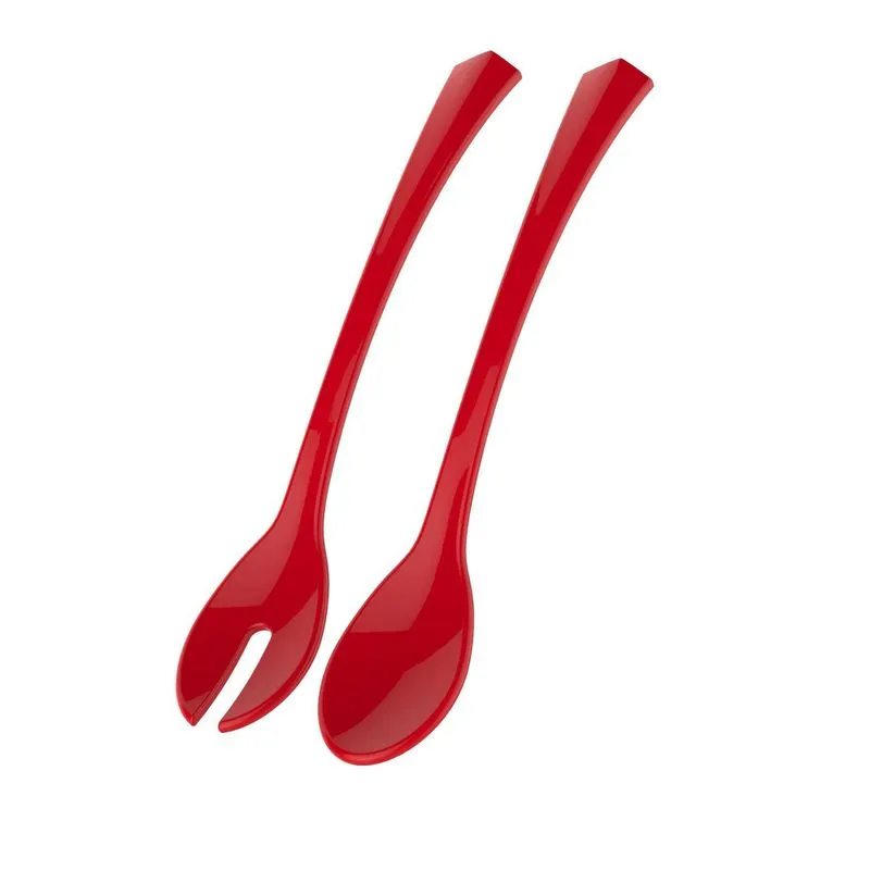 Talheres Para Servir Salada Vermelho Marca Crippa