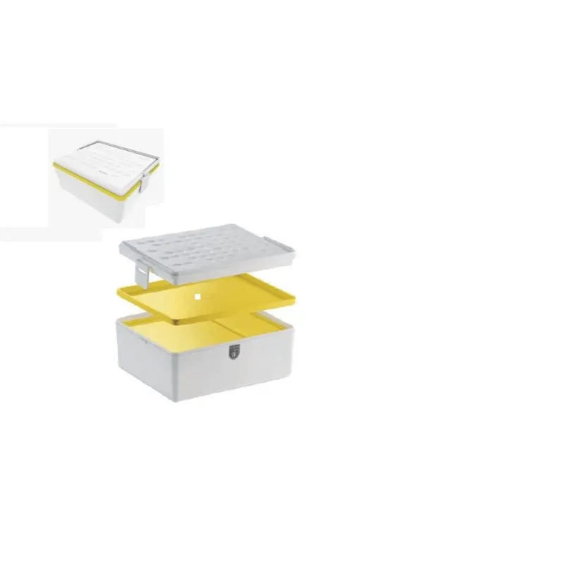 Kit Marmita com 3 Potes - Branco e Amarelo - 403084-043 - Crippa