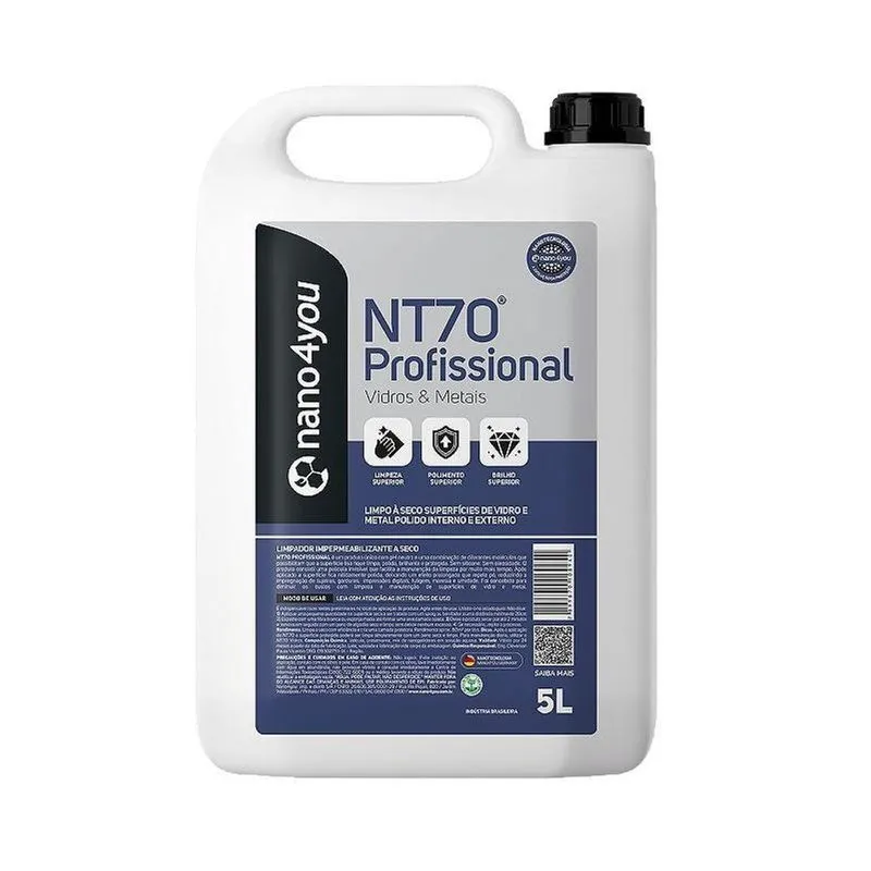 Nt70 Profissional Vidros E Metais 5l
