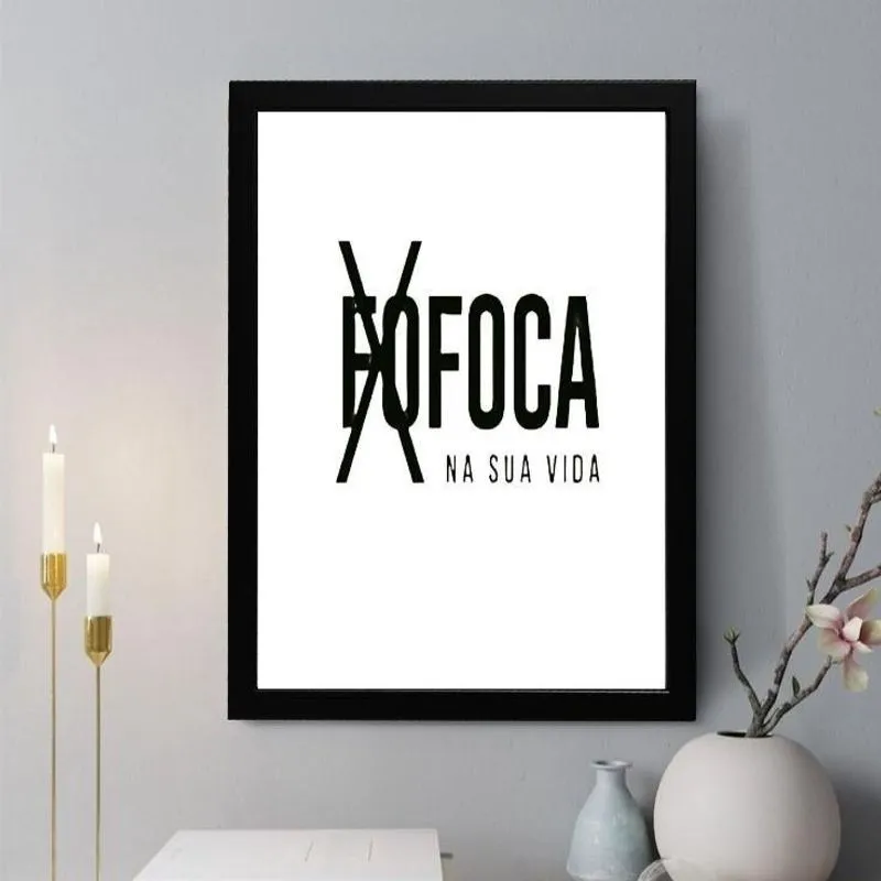 Quadro Decorativo (Fo)Foca Na Sua Vida 24X18Cm