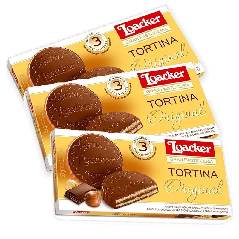 Kit Com 3und Biscoito Loacker Tortina (3 X 21g) - Austria