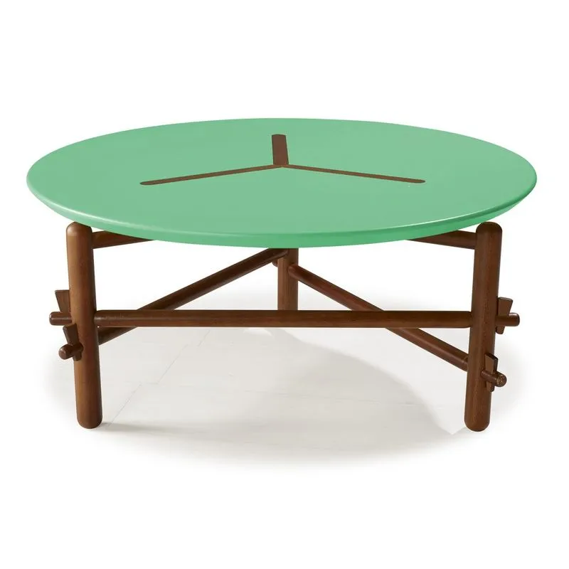 Mesa de Centro Twist Na Cor Verde