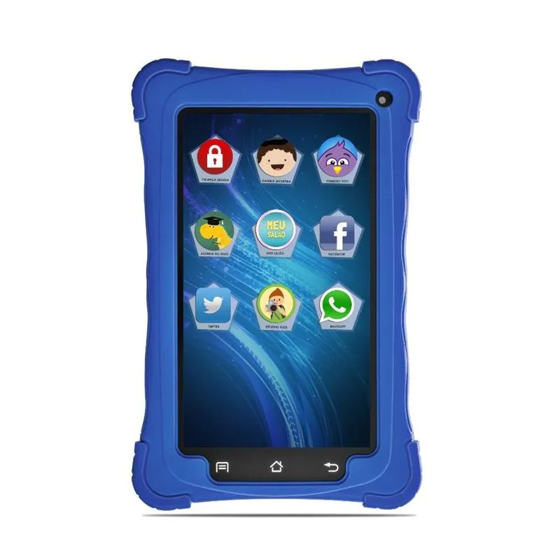 Tablet Mondial Kids TB10 8GB Processador Quadcore 1.2GHz Android 5.1 Tela de 7' - Azul