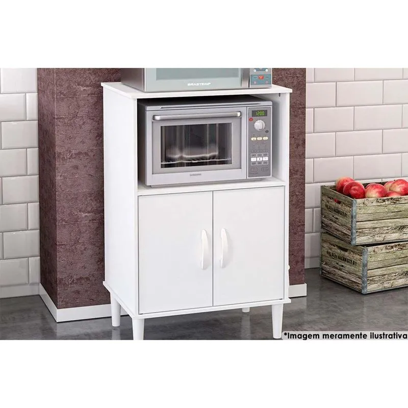Balcão De Cozinha Cerro Largo C/ 2 Portas E 1 Nicho 58cm Branco - Politorno