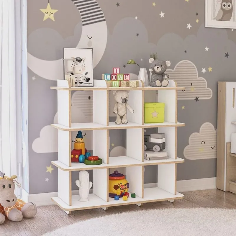 Nicho Organizador Infantil Lucca com Cantos Arredondados com Certificação Fsc
