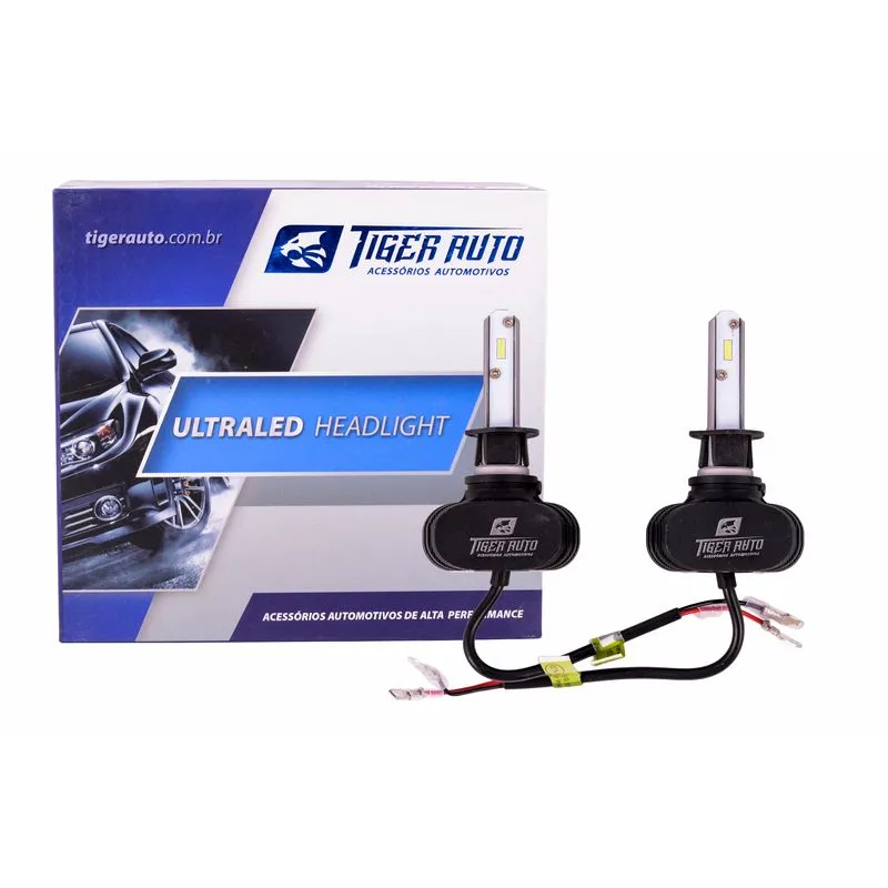 Par Lâmpadas Ultra Led H1 6000k 12v E 24v 50w 8000lm