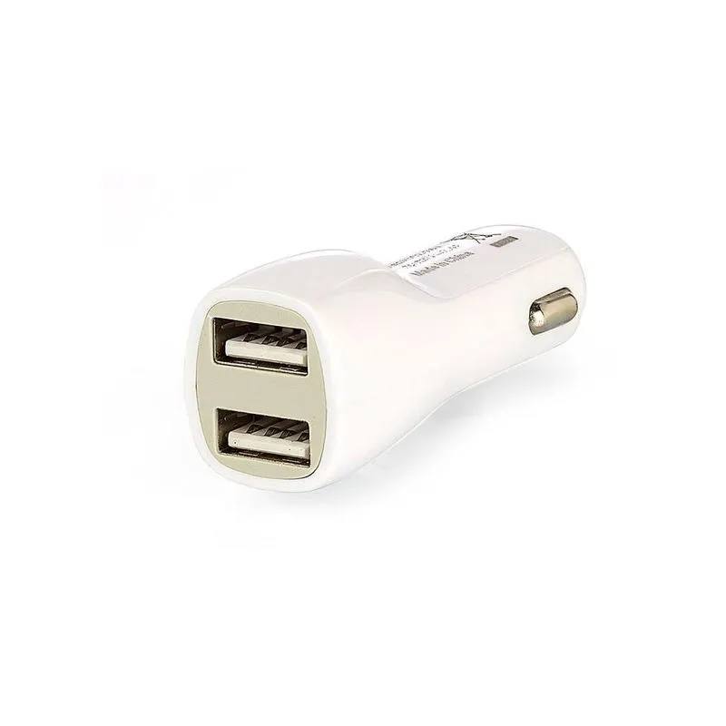 Carregador Veicular Modelo SX-C1 com duas Entradas USB Branco