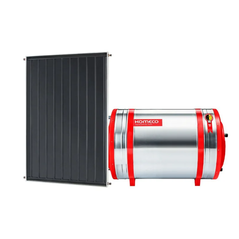 Aquecedor Solar 300 L Inox 316 baixa pressão desnível + 1 Coletor de 2m² mx Komeco