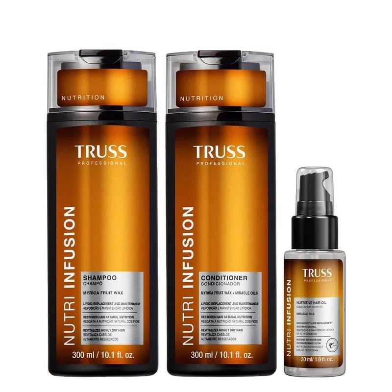 Truss Nutri Infusion Kit Shampoo Condicionador E Óleo 30ml