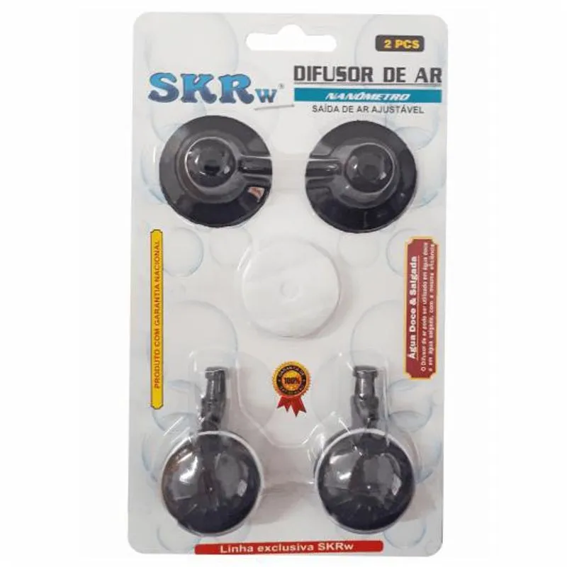 Difusor De Ar Para Aquário As-01 Skrw Com 2 Un