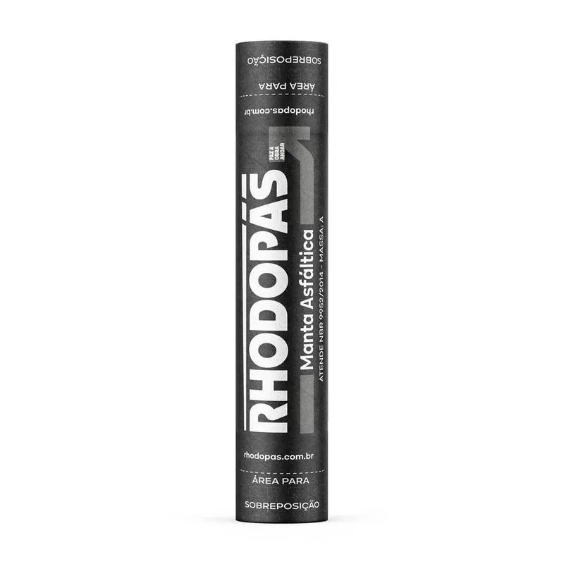 Manta Asfáltica TP II Poliéster 3mm 1x10m Alumínio Rhodopas