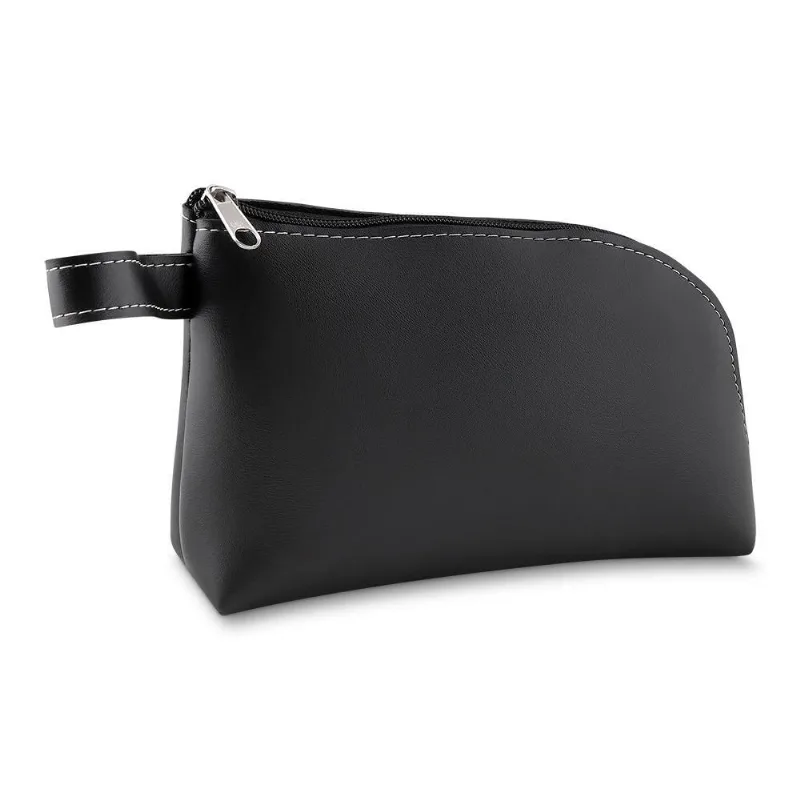 Necessaire Slim Com Alça Em Couro Sintético TPC 20 X 5 X 13,5 Cm Preto