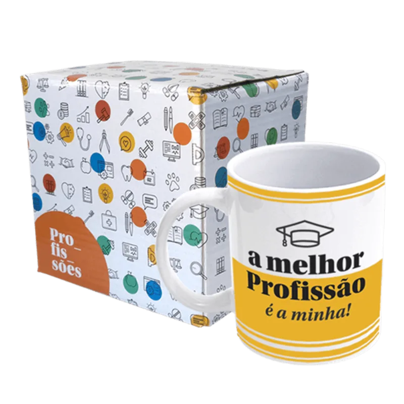 Caneca De Porcelana Profissões - A Melhor