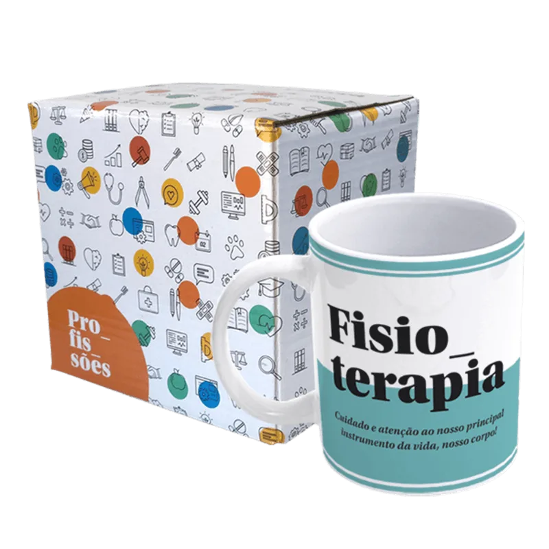 Caneca De Porcelana Profissões - Fisioterapia