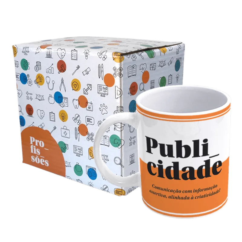 Caneca De Porcelana Profissões - Publicidade