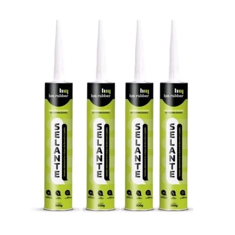 Kit 4x Selante Borracha Líquida Hm Rubber 300g Infiltrações