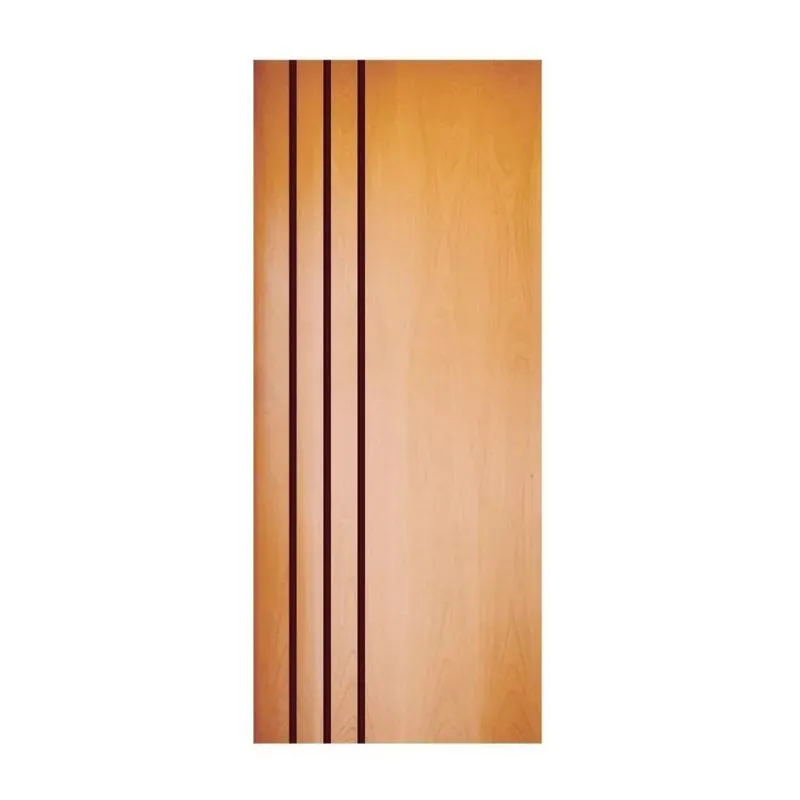 Folha De Porta 210x92cm Hdf Frisada Modelo 195 Mapaf Marrom Claro