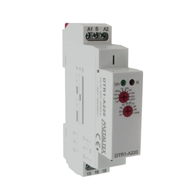 Relé Tempo Multi-escala Dtr1-a220 1 Segundo-10 Dias 240vca