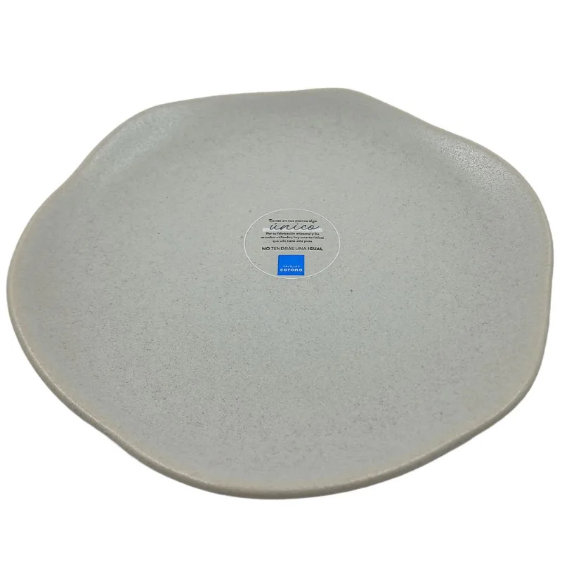 Prato P/ Sobremesa Concreto 19,8cm em Cerâmica Dolce Home
