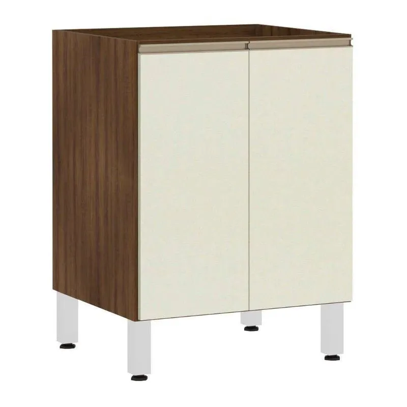 Balcão De Cozinha Sem Tampo 60Cm 2 Portas Jade Luciane Móveis