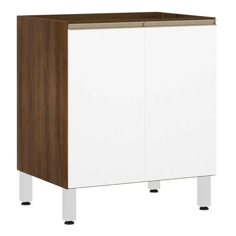 Balcão Sem Tampo 70cm Jade Com Branco