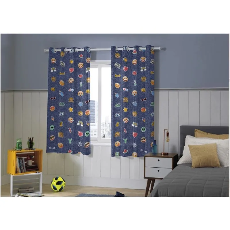 Cortina Infantil Blackout 2,60x1,70m Colorê teen Bella Janela