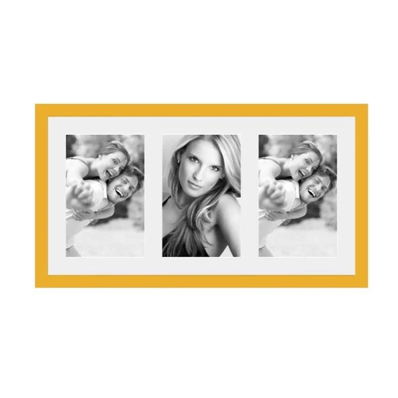 Painel para Fotos Kapos Insta Triplo 68889 10x15 cm Amarelo