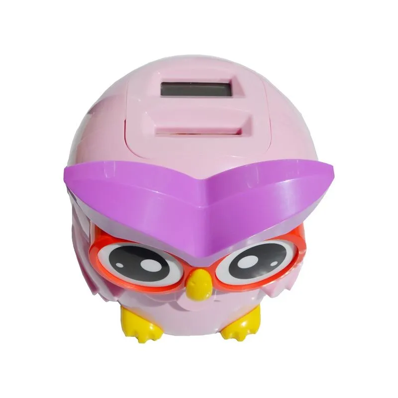 Cofre Digital Cofrinho Coruja Bank Conta Moedas Visor Lcd