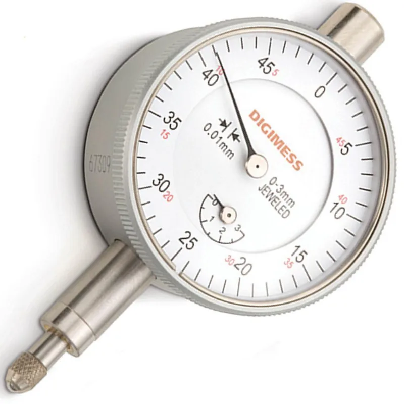 Relógio Comparador - Cap. 0-25 Mm - Graduação De 0,01mm - Diâmetro Do Mostrador 56mm - Tampa Traseira Com Orelha - Ref. 121.315