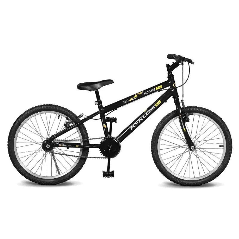 Bicicleta Aro 20 Move Sem Marchas Preto Kyklos