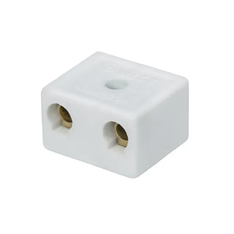 Conector de Porcelana Grande com 2 Polos 16mm Liege