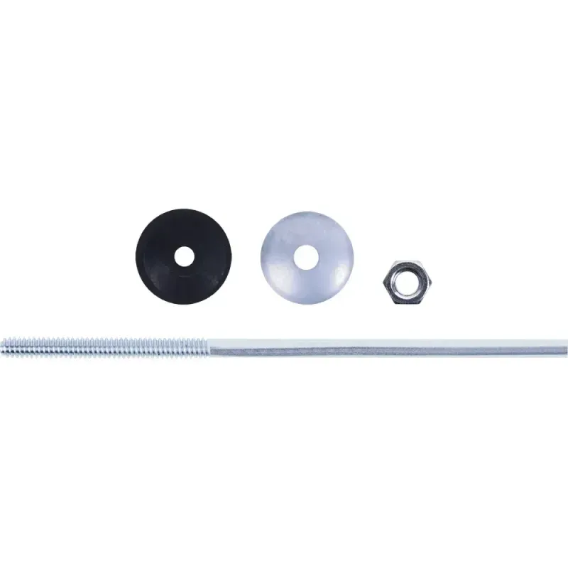 Conjunto de Haste para telhado aço carbono galvanizado Worker Conjunto de Haste Para Telha 1/4" x 150mm Galvanizado 100pçs Worker