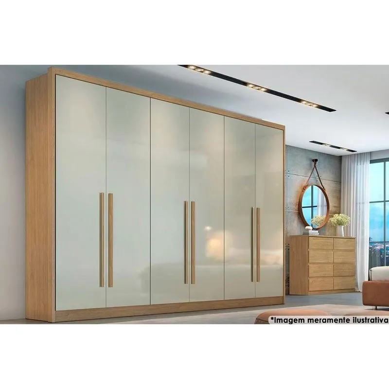 Guarda Roupa 6 Portas 8 Gav Robust N. Horizonte Cinamo
