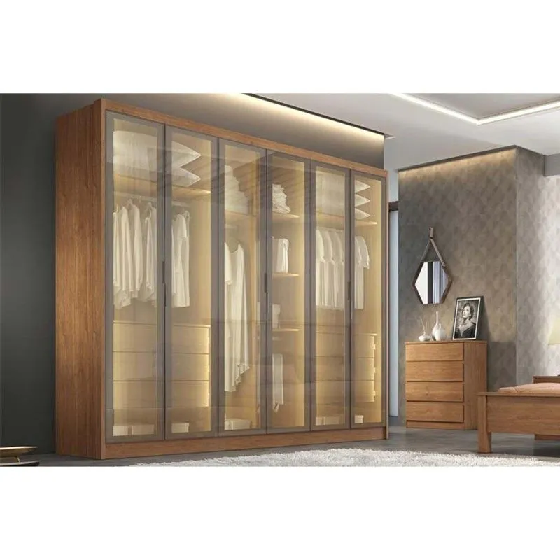Guarda Roupa 6 Portas Vd 6g Linea N. Horizonte Cinamom