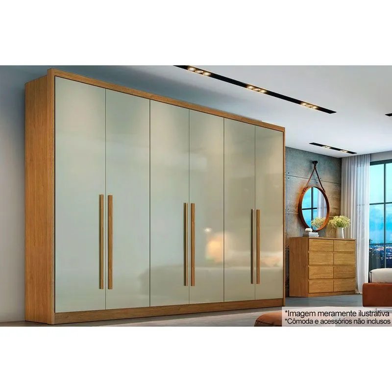 Guarda Roupa 6 Portas 8 Gav Robust N. Horizonte Cinamo
