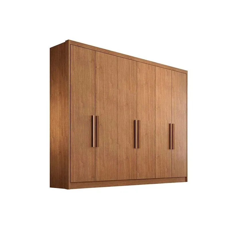 Guarda Roupa 6 Portas 4 Gavs Rizon N. Horizonte Cinamo