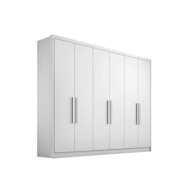 Guarda Roupa 6 Portas 6 Gavs Rizon N. Horizonte Neve