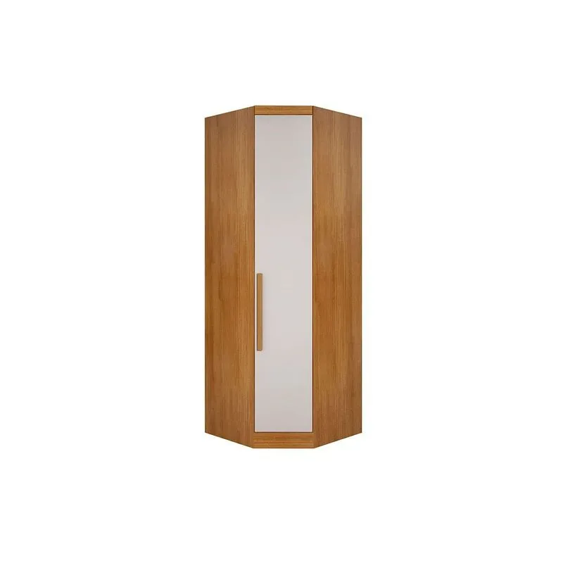 Guarda Roupa Closet Casal de Canto Obliquo Rizon/Linea c/ 1 Porta Cumaru/Fendi 25 - Novo Horizonte