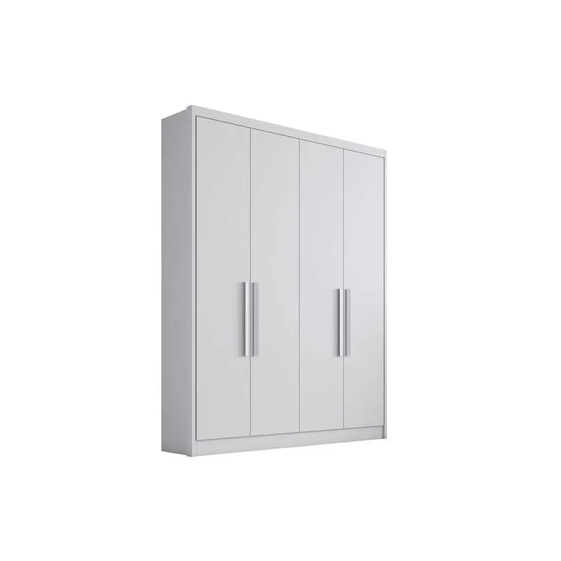 Guarda Roupa 4 Portas e 3 Gavetas Moderni/Sevilha Neve - Novo Horizonte