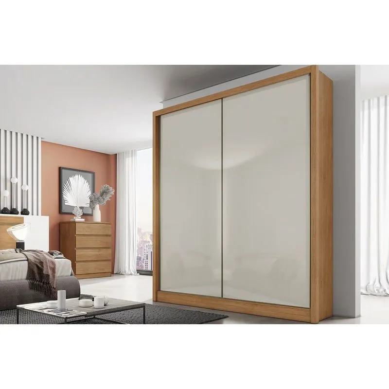 Guarda Roupa 2 Portas e 3 Gavetas Thor/Dante Plus Cumaru/Fendi - Novo Horizonte