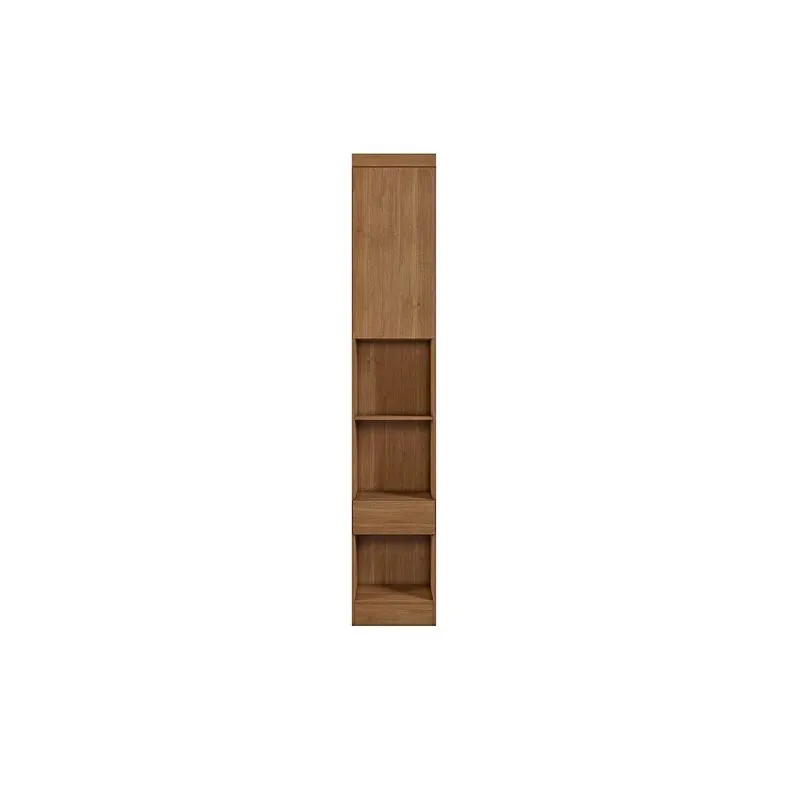 Mesa de Cabeceira Modulada Armário Rizon c/ 1 Gaveta cor Freijo Cumaru - Novo Horizonte