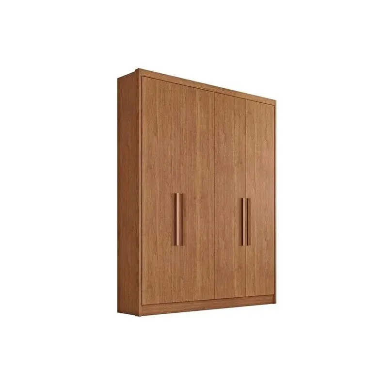 Guarda Roupa 4 Portas e 3 Gavetas Moderni/Sevilha Cumaru - Novo Horizonte