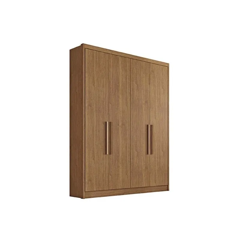 Guarda Roupa 4 Portas e 3 Gavetas Moderni/Sevilha Cumaru - Novo Horizonte