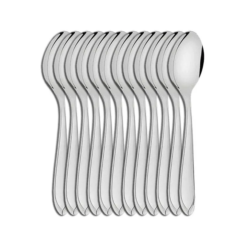 Jogo De 12 Colher De Mesa Monaco Inox Reforçado - Ad Import