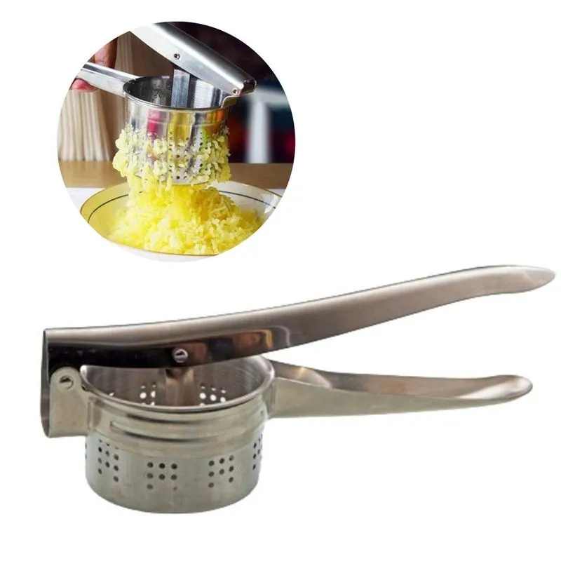 Espremedor De Batata Inox Praticidade Qualidade Na Cozinha