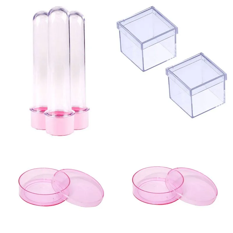 100 Latinhas Acrílicas Tubetes 13cm Caixinhas 5x5 Rosa