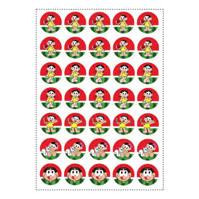 35 Adesivos Magali Redondo 3,5cm