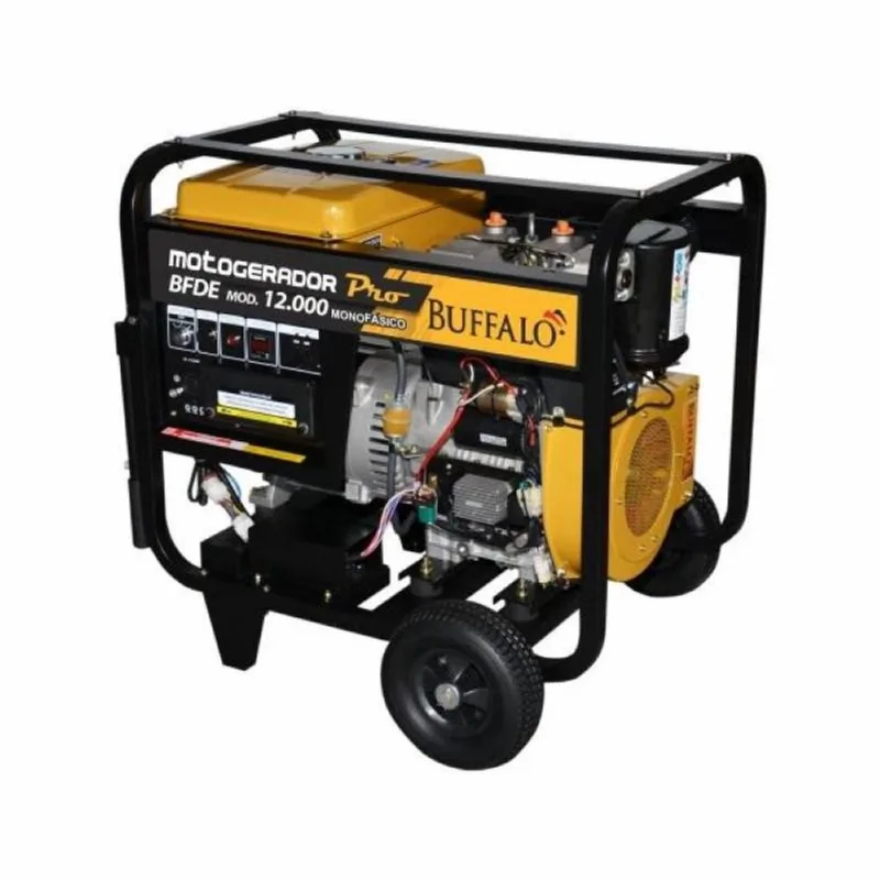 Motogerador Diesel Buffalo Pro 12KVA Monofásico 115/230V Partida Elétrica com Rodas 72137