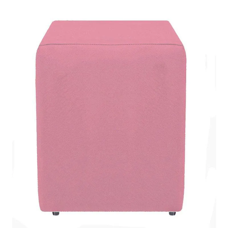 Puf, Decoração De Sala, Puff Quadrado Suede Rosê