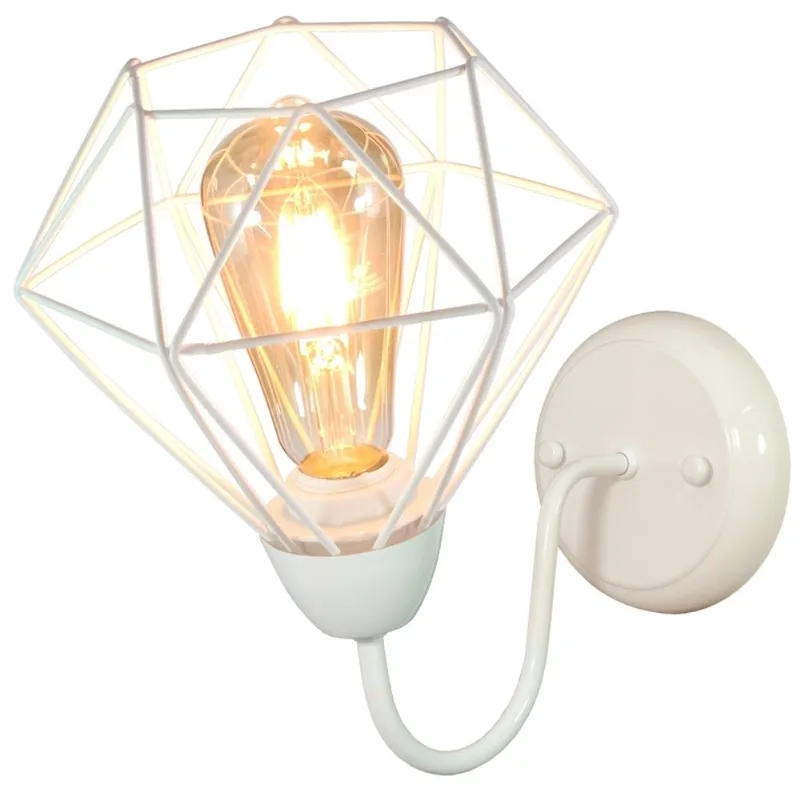 Arandela Aramado Diamante Pequeno cor branco todos ambientes